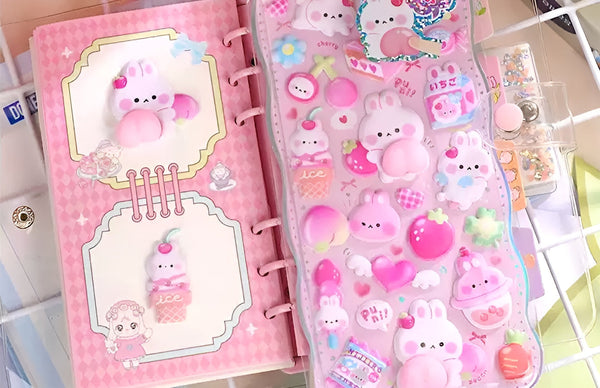 Q-Lia Mochi Mochi Puffy Stickers - Squishy Edition