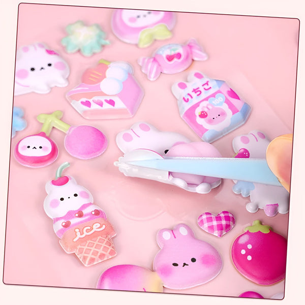 Q-Lia Mochi Mochi Puffy Stickers - Squishy Edition