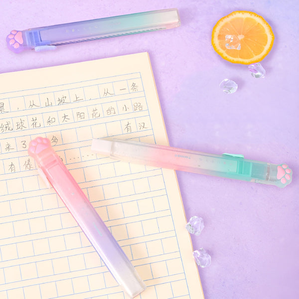 Rainbow Cat Paw Retractable Eraser