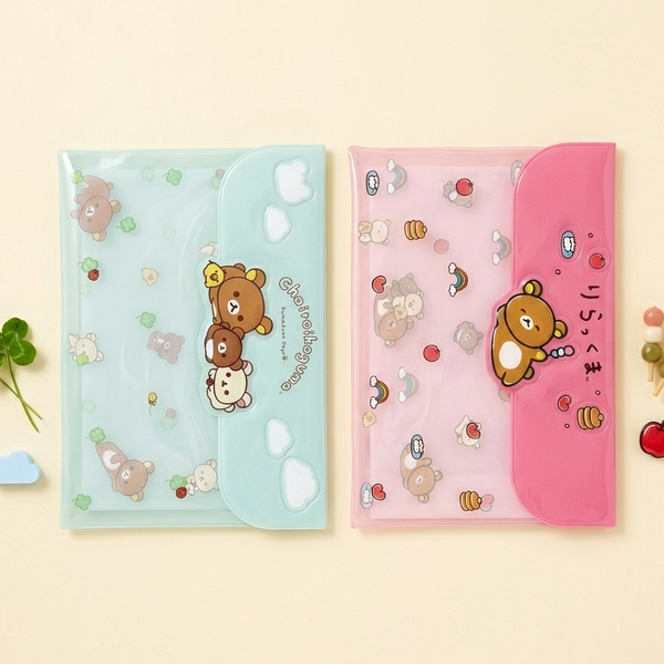 Rilakkuma Clear File Case - Mint