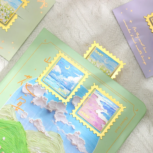 Romantic Scenery Metallic Bookmark