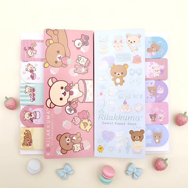 San-x Rilakkuma Index Sticky Notes - Happy Day