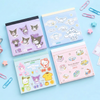 Sanrio 3 Design Memo Pad + Sticker Sheet