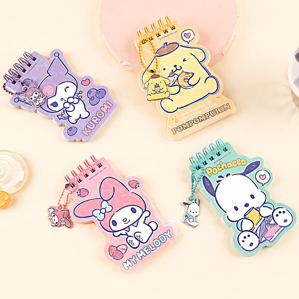 Sanrio Character Holo Memo Pad with Sanrio Pendant