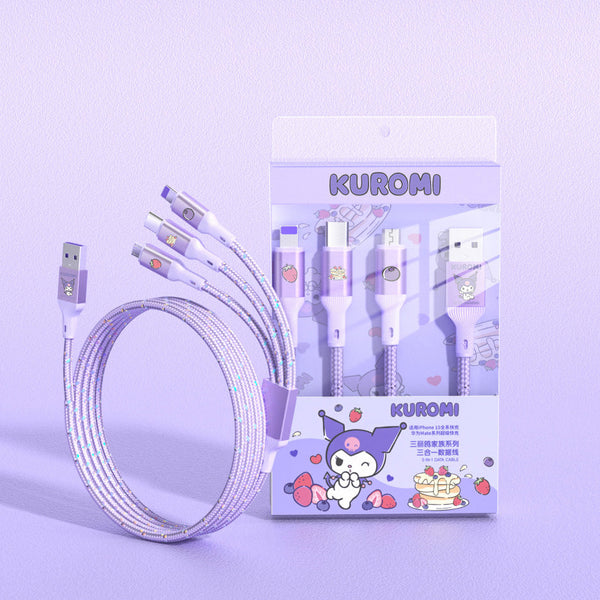 Sanrio Characters 3-in-1 Fast Charging Cable - NEW Version