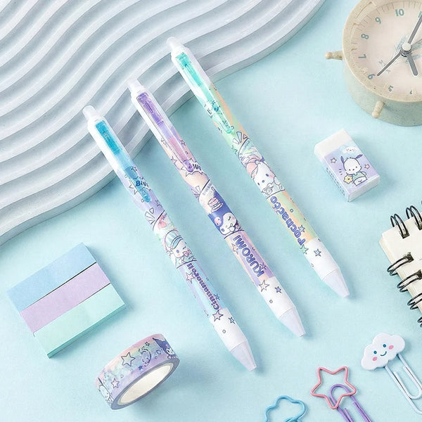 Sanrio Characters Comics Series Erasable Gel Pens - Set of 3