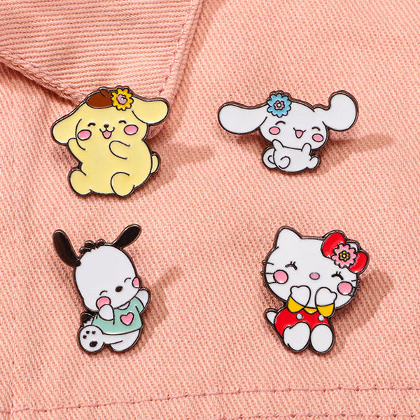 Sanrio Characters Enamel Pins - Joyful Companions