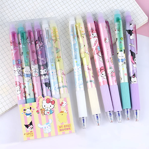 Sanrio Characters Erasable Gel Pen Set