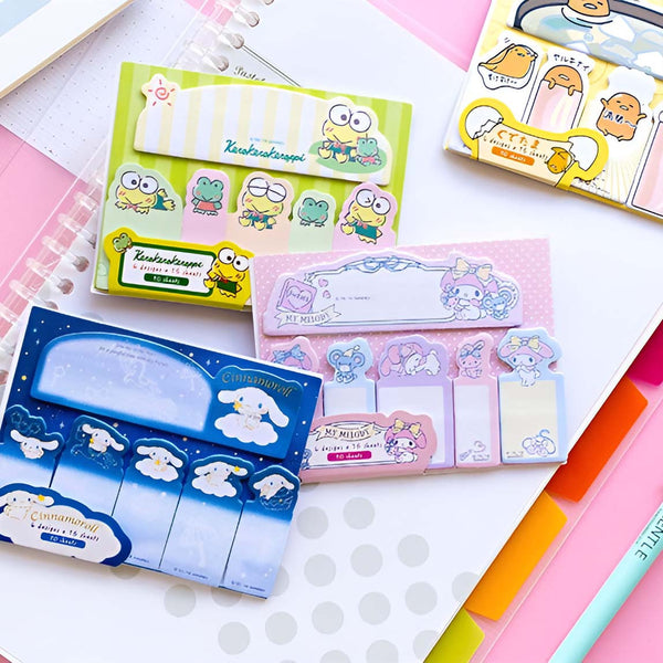 Sanrio Characters Index Sticky Notes Set