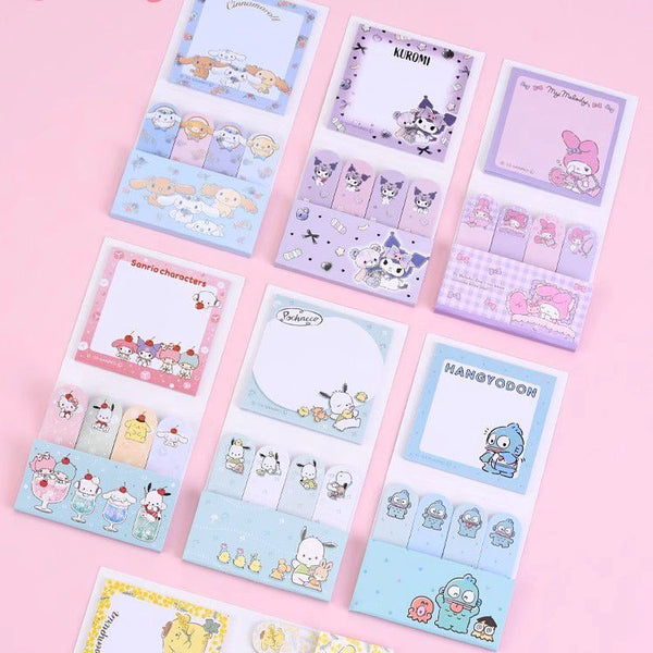 Sanrio Characters Large Sticky Notes Set - Sweet Life