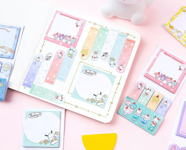 Sanrio Characters Large Sticky Notes Set - Sweet Life