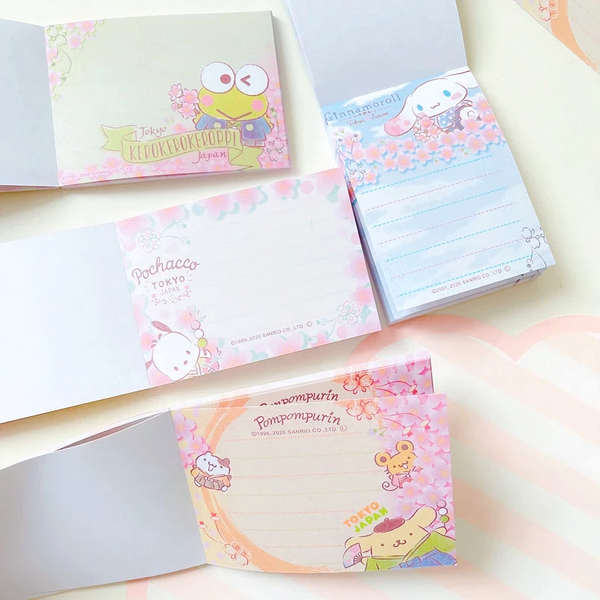 Sanrio Characters Memo Pad - Sakura Hana