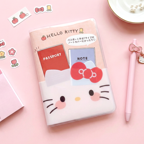 Sanrio Characters Passport Cover - Hello Kitty