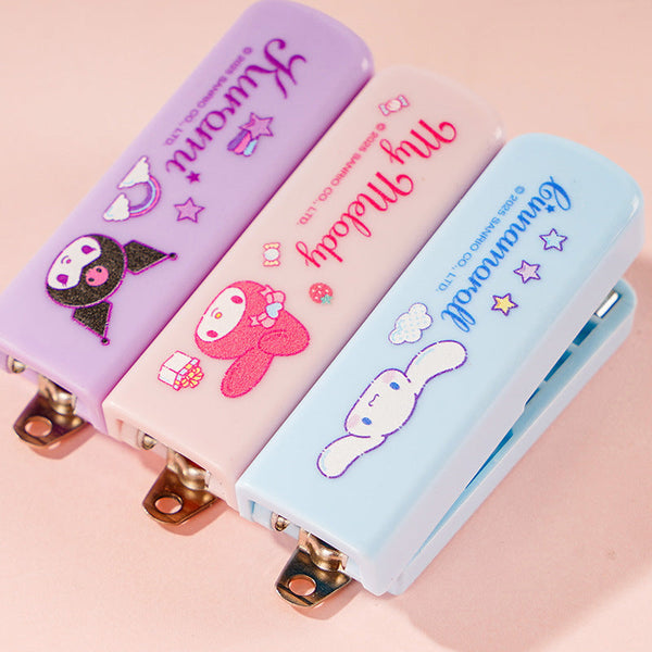 Sanrio Character Stapler with Charm + 100 Refills Set