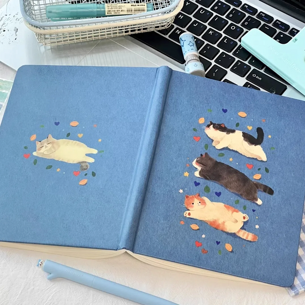 Neko Yume Hardcover Notebook