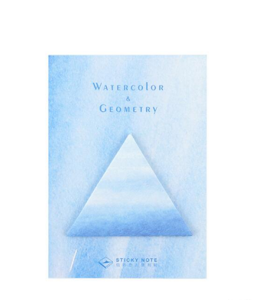 Watercolor & Geometry Sticky Notes
