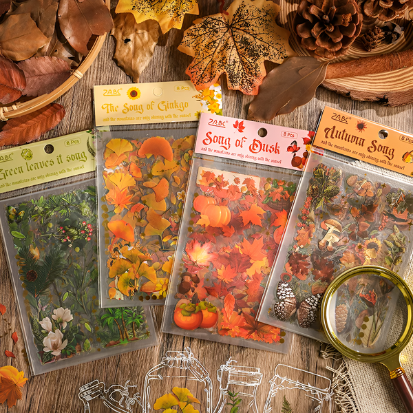 Seasonal Splendor Stickers - Set of 8 Sheets