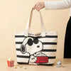 Snoopy Happy Everyday Striped Tote