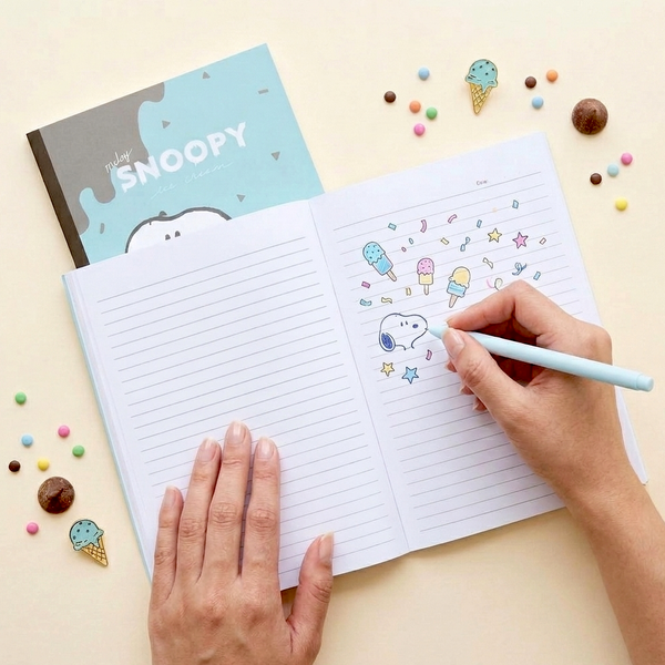 Snoopy Melty Ice Cream Notebook - Limited Summer Edition