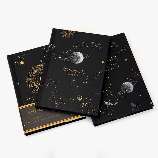 Starry Sky Black Paper Notebook