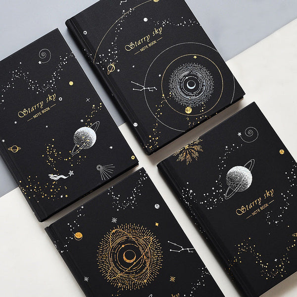 Starry Sky Black Paper Notebook
