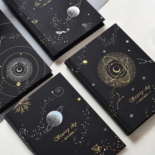 Starry Sky Black Paper Notebook