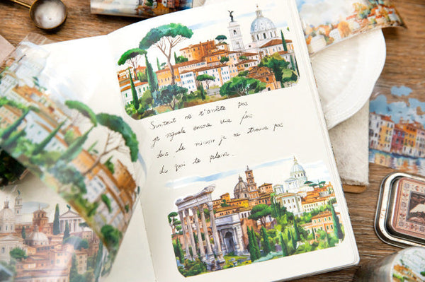 Summer In Europe Clear Washi Tapes