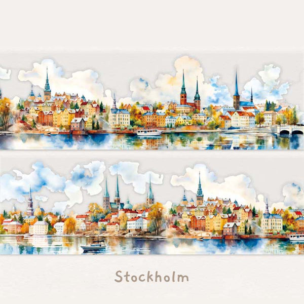 Summer In Europe Clear Washi Tapes