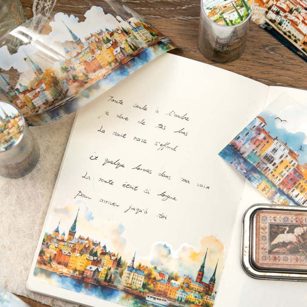 Summer In Europe Clear Washi Tapes