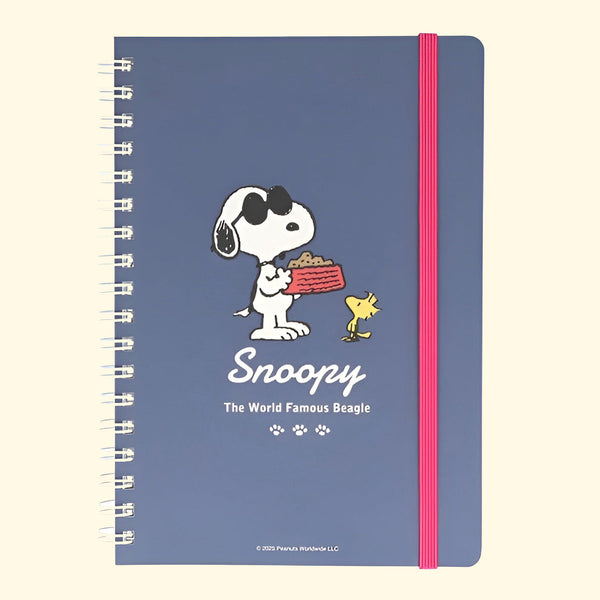 Sun-Star Peanuts Notebook - Snoopy Is The World Famous Beagle - Dark Blue - Limited Edition