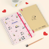 Sun-Star Peanuts Notebook - Snoopy Is The World Famous Beagle - Light Pink - Limited Edition