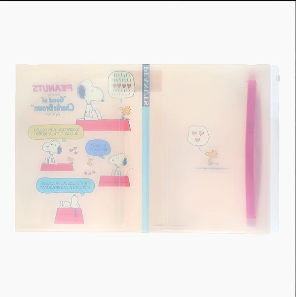 Sun-Star Peanuts Snoopy Clear Book - A4 - Beige - Limited Comics Edition