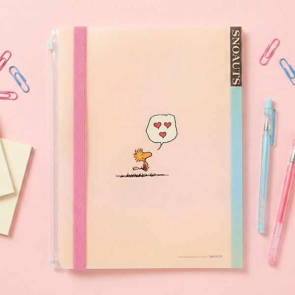 Sun-Star Peanuts Snoopy Clear Book - A4 - Beige - Limited Comics Edition