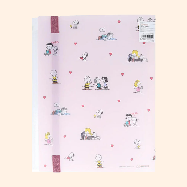 Sun-Star Peanuts Snoopy Clear Book - A4 - Light Pink - Limited Edition