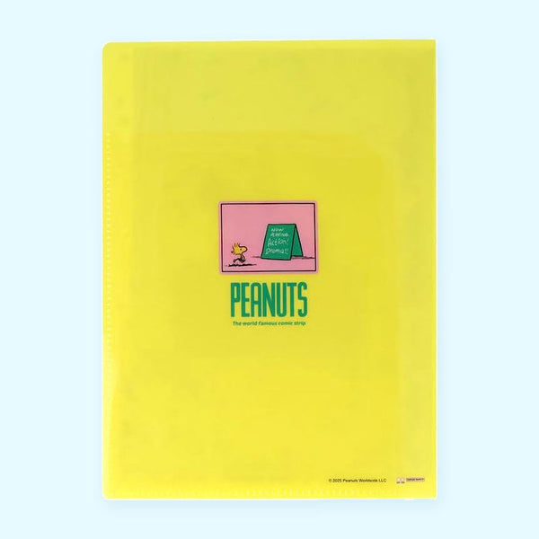 Sun-Star Peanuts Snoopy Glitter Folder - Yellow - New Limited Edition