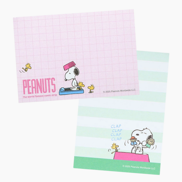Sun-Star Peanuts Snoopy Memo Pad - Yellow - New Limited Edition