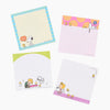 Sun-Star Peanuts Snoopy Square Memo Pad - Pink - New Limited Edition