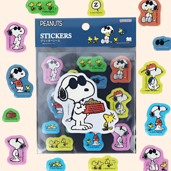 Sun-Star Peanuts Snoopy Stickers - Dark Blue - Limited Edition
