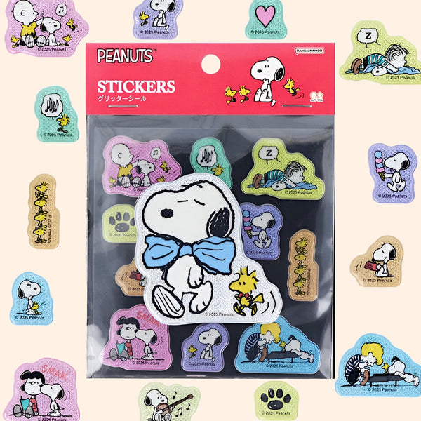 Sun-Star Peanuts Snoopy Stickers - Pink - Limited Edition