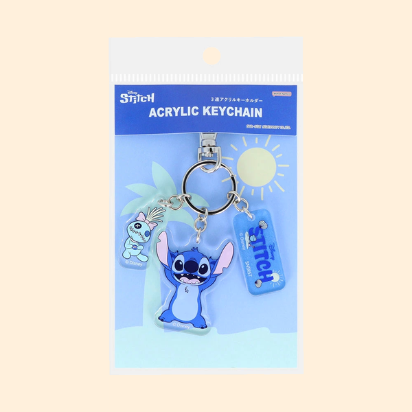 Sun-Star & Disney Stitch Keychain - Limited Summer Edition - Blue