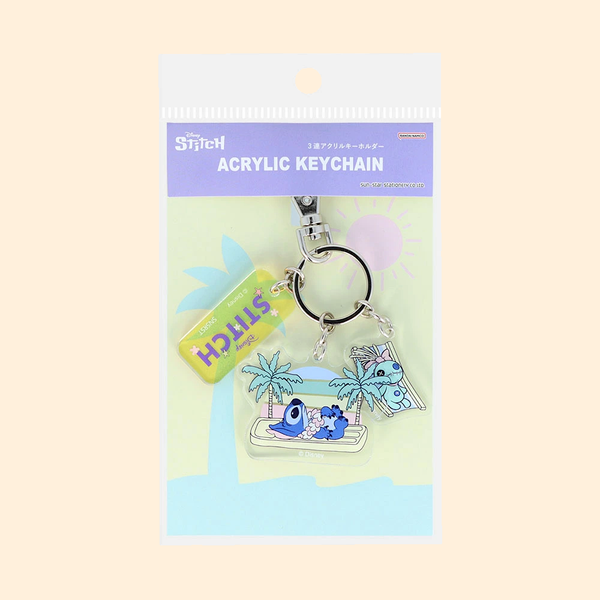 Sun-Star & Disney Stitch Keychain - Limited Summer Edition - Yellow