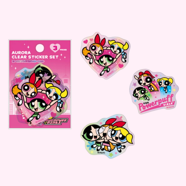 The Powerpuff Girls Large Clear Sticker Set - Limited Aurora Edition