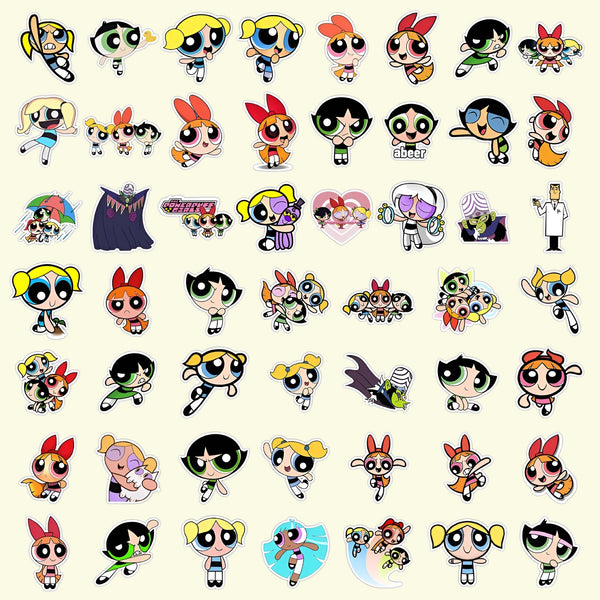 The Powerpuff Girls Cartoon Stickers