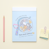 Tom & Jerry Memo Pad - I'm So Lucky To Have a Friend Like You - Cheese Pouch