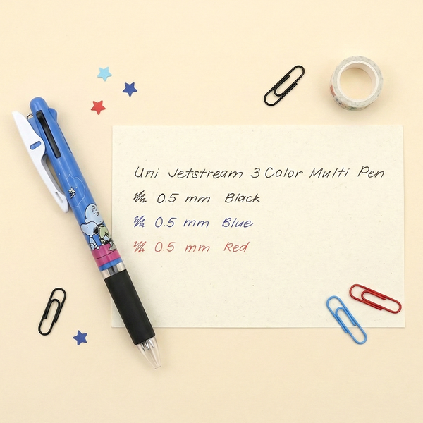 Uni Jetstream Peanuts Snoopy 3-in-1 Multi Color Pen - Snoopy & Night Sky