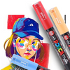 Uni Posca Paint Marker - Extra Fine Point - 12 Color Set