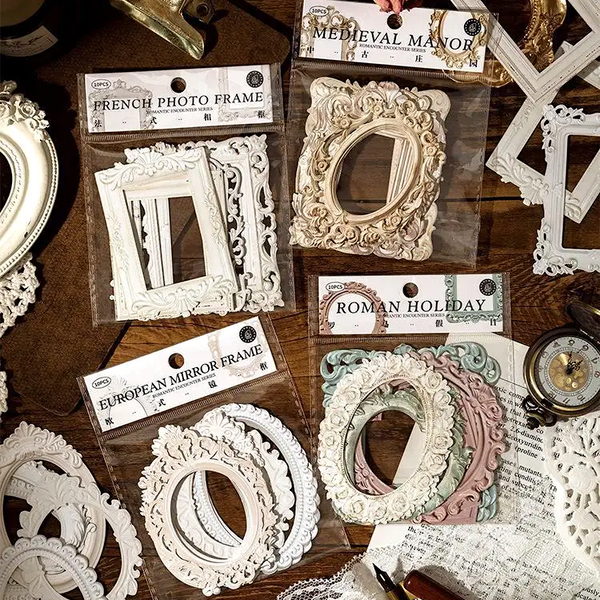 Vintage Frame Scrapbooking Stickers