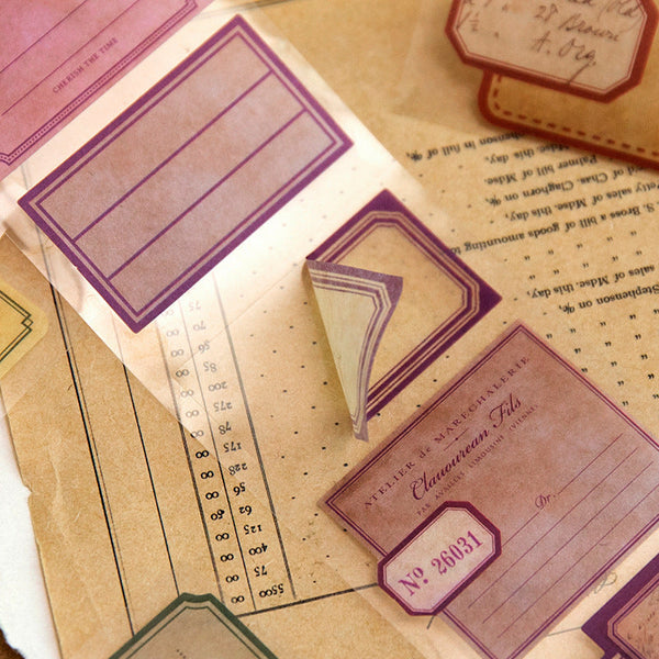 Vintage Label Washi Sticker Roll