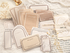 Vintage Loose Leaf Decorative Scrapbooking Stickers