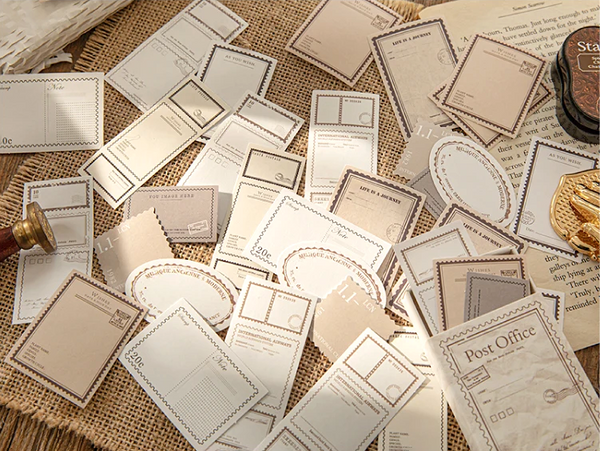 Vintage Loose Leaf Decorative Scrapbooking Stickers